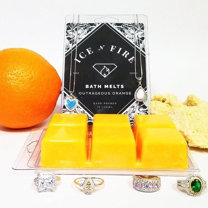 Outrageous Orange Luxury Aromatherapy Ring Bath Melts-Bath Melts Regular-Ice N Fire