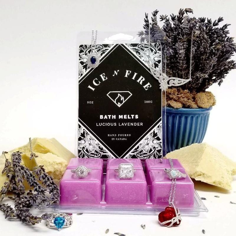 Sterling Necklace Luscious Lavender Luxury Aromatherapy Bath Melts-Bath Melts Sterling Necklace-Ice N Fire