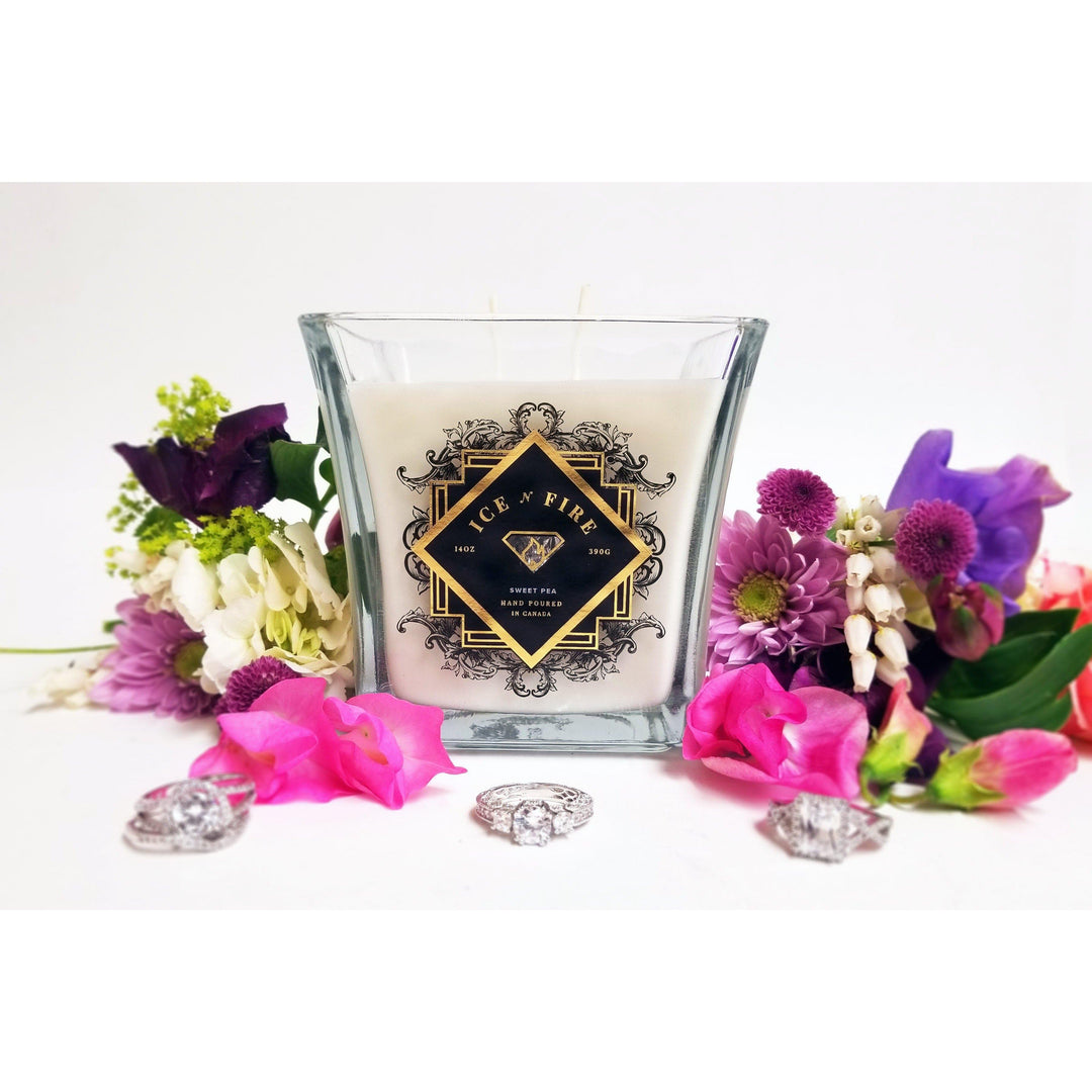 Sweet Pea Ring Candle-Candles-Ice N Fire